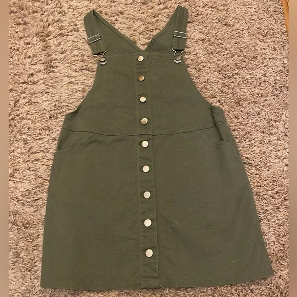 green emerald velvet dress Girls' Olive Green Heart Twirl Dress